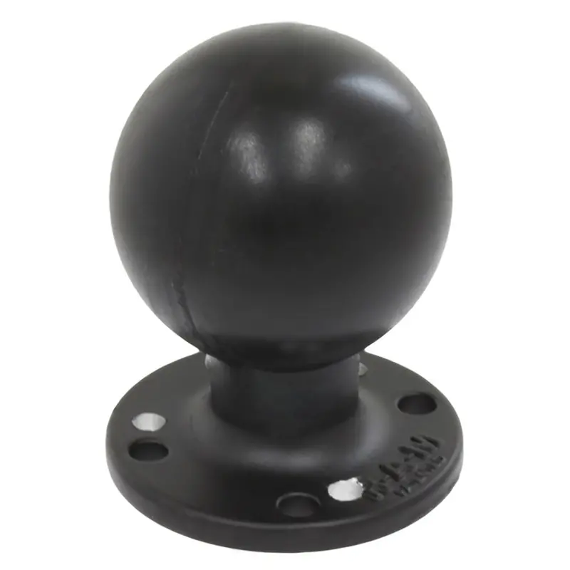 Ram Mount Ram Round Plate W/Ball - 2.25" - D Size Ball - Hole Plate [Ram-D-254-Wd1u] 1