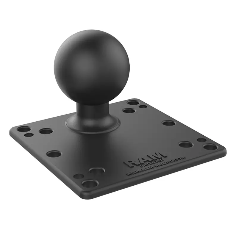 Ram Mount Ram Steel Reinforced 100X100mm Vesa Plate W/Ball [Ram-D-246U-In1] 1