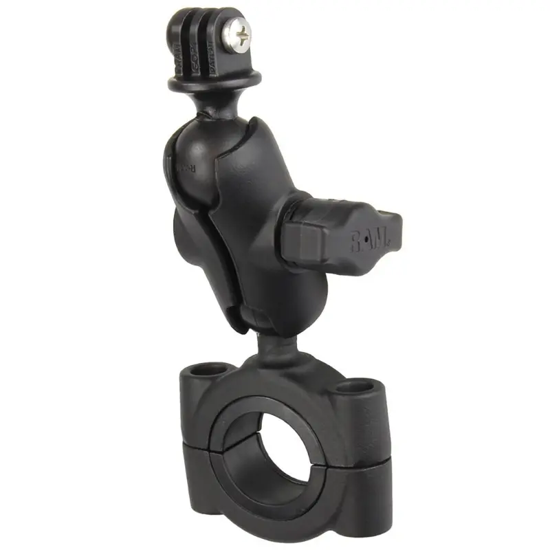 Ram Mount Ram Torque 1 1/8" - 1 1/2" Diameter Handlebar/Rail Base With B Size 1" Ball, Short Arm And Gopro/Action Camera Mount [Ram-B-408-112-15-A-Gop1u] 1