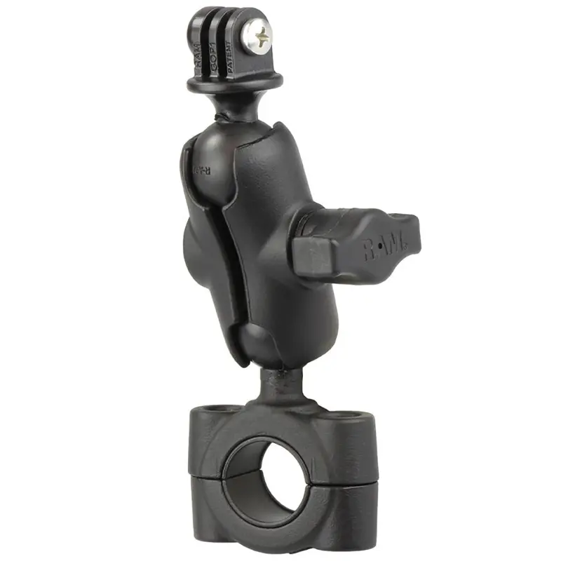 Ram Mount Ram Torque 3/4" - 1" Diameter Handlebar/Rail Base With 1" Ball, Short Arm And Gopro/Action Camera Mount [Ram-B-408-75-1-A-Gop1u] 1