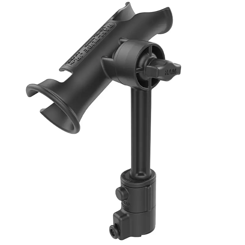 Ram Mount Ram Tube Jr. Holder W/Universal Adapt-A-Post Track Base - 6" Post [Rap-390-Aaputu] 1