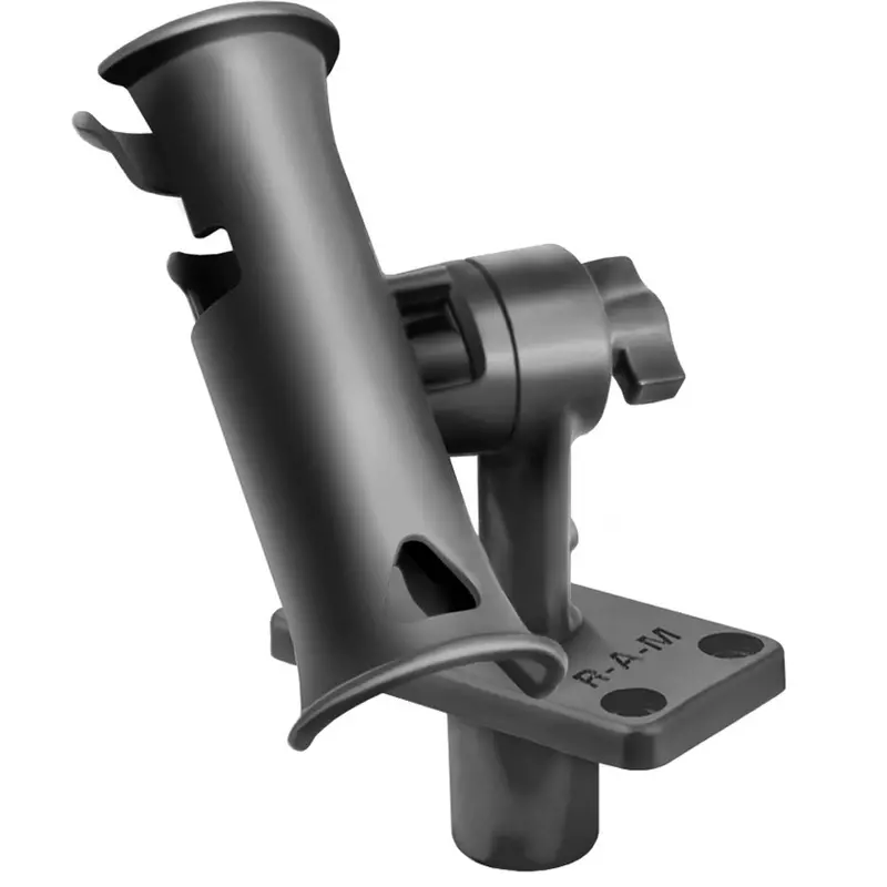 Ram Mount Ram Tube Jr. Rod Holder W/Short 4" Length Post Spline & Flush Mounting Base [Rap-390-Sfu] 1
