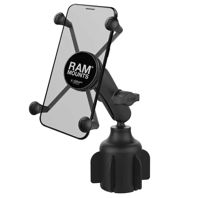 Ram Mount Ram X-Grip Large Phone Mount W/Ram Stubby Cup Holder Base [Rap-B-299-4-Un10u] 1