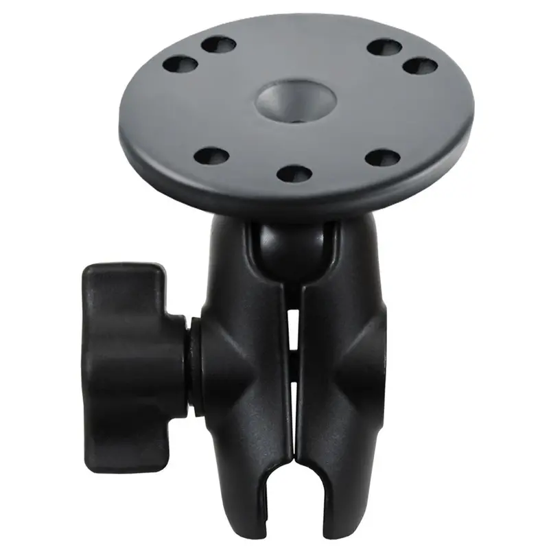 Ram Mount Short Double Socket Arm W/2.5" Round Base [Ram-B-103U-A] 1