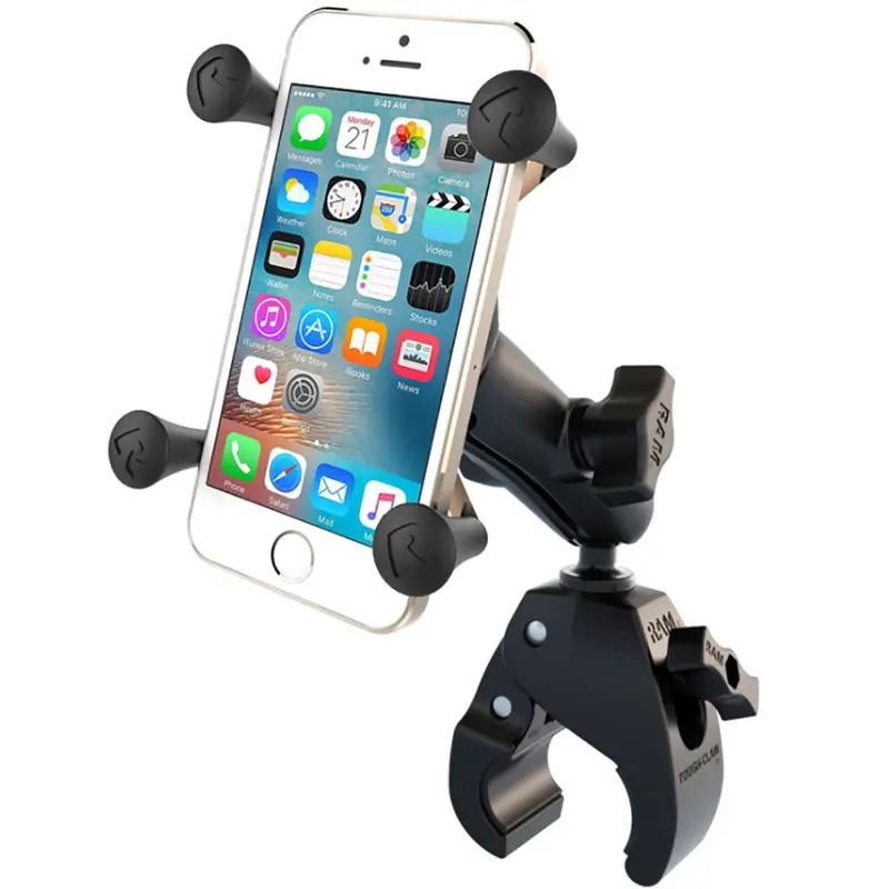 Ram Mount Small Tough-Claw Base W/Double Socket Arm  Universal X-Grip Cell/Iphone Cradle [Ram-B-400-Un7] 1