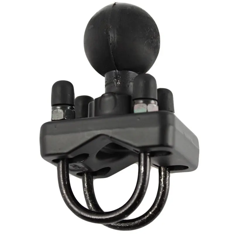 Ram Mount Stainless Steel Double U-Bolt Base W/1.5" Ball F/Rails 1"-1.25" In Diameter [Ram-235U] 1