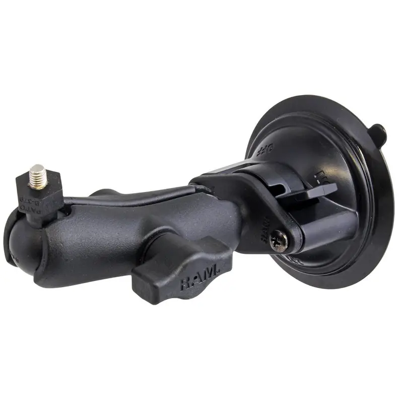 Ram Mount Suction Cup Mount W/1" Ball, Including M6 X 30 Ss Hex Head Bolt, F/Raymarine Dragonfly-4/5  Wifish Devices [Ram-B-224-1-379-M616u] 1