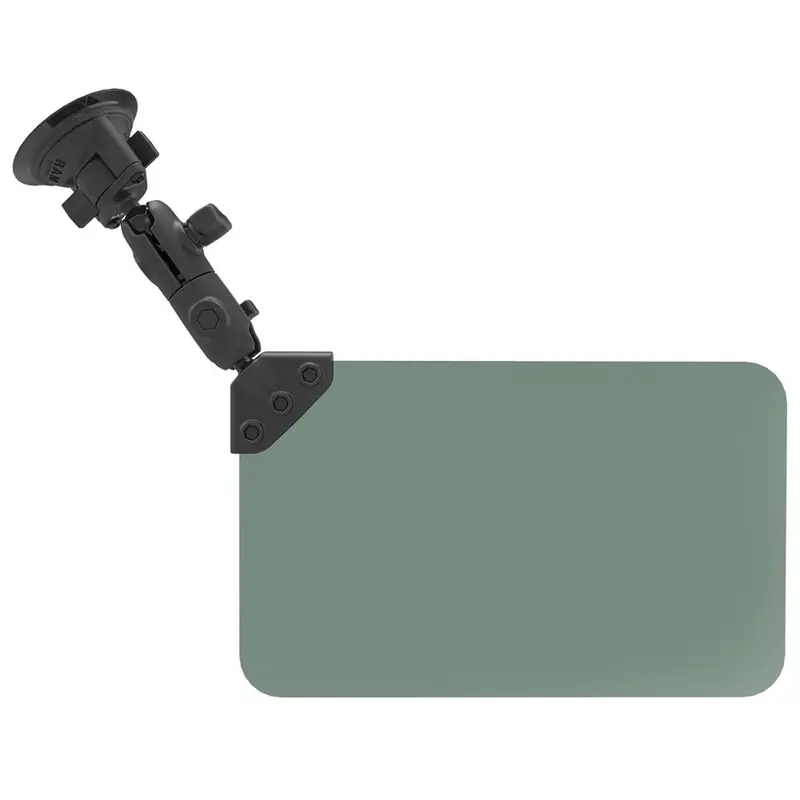 Ram Mount Suction Cup Mount W/Dark Green Sun Visor - 50% Tint [Ram-B-166-326-Vis-G1u] 1