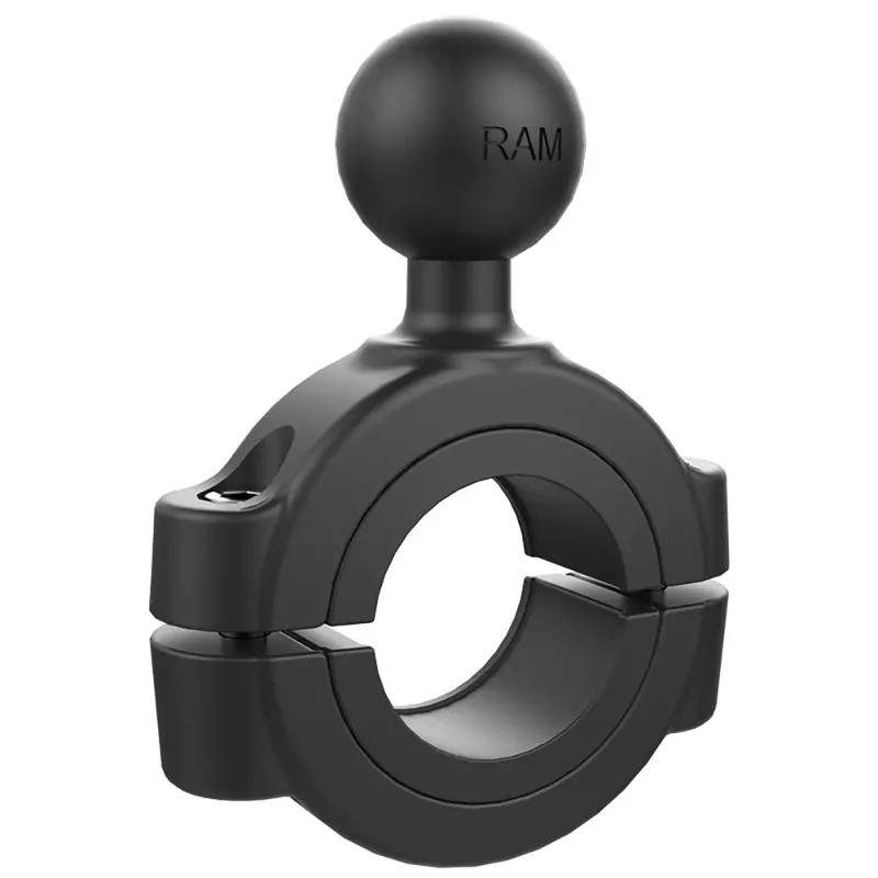Ram Mount Torque 1-1/8" - 1-1/2" Diameter Handlebar/Rail Base W/1" Ball [Ram-B-408-112-15U] 1
