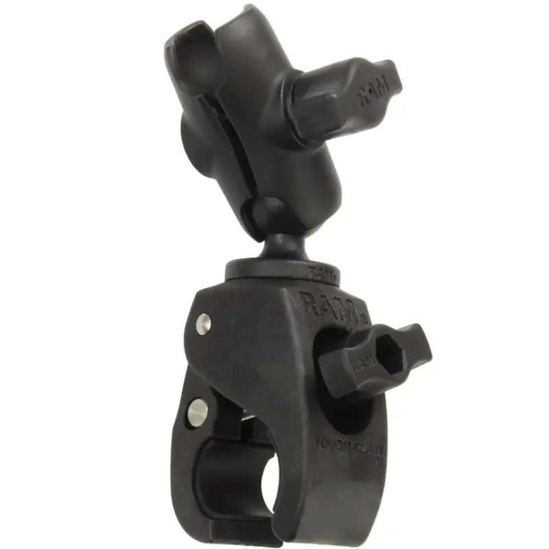 Ram Mount Tough-Claw Small Clamp Mount W/Double Socket Arm - 1" Ball [Ram-B-400-201-Au] 1