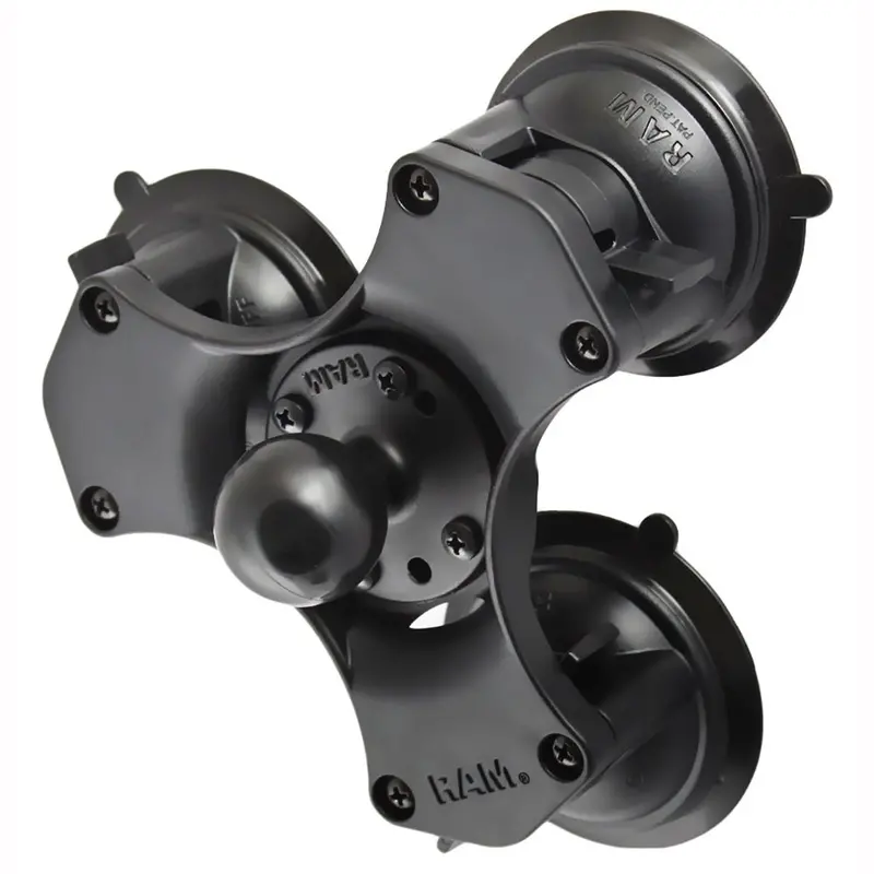 Ram Mount Triple Suction Cup Base W/1.5" Diameter Ball [Rap-365-224-1U] 1