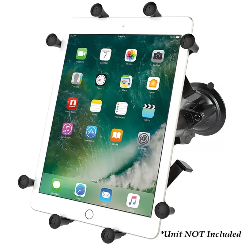 Ram Mount Twist-Lock Suction Cup Mount W/Universal X-Grip Cradle For 10" Large Tablets [Ram-B-166-Un9u] 1