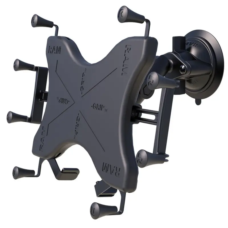 Ram Mount Twist-Lock Suction Cup Mount W/Universal X-Grip Cradle For 12" Large Tablets [Ram-B-166-Un11u] 1