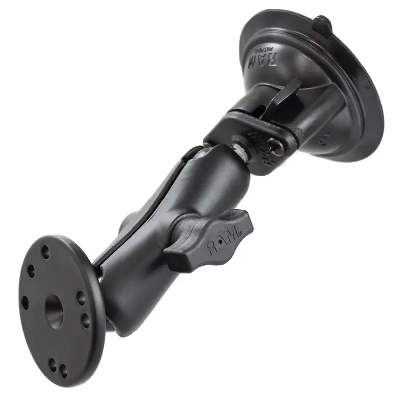 Ram Mount Twist Lock Suction Cup W/Round Base Adapter [Ram-B-166-202U] 1