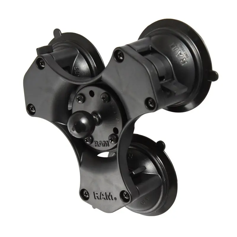 Ram Mount Twist-Lock Triple Suction Cup Ball Base [Rap-B-365-224-1U] 1