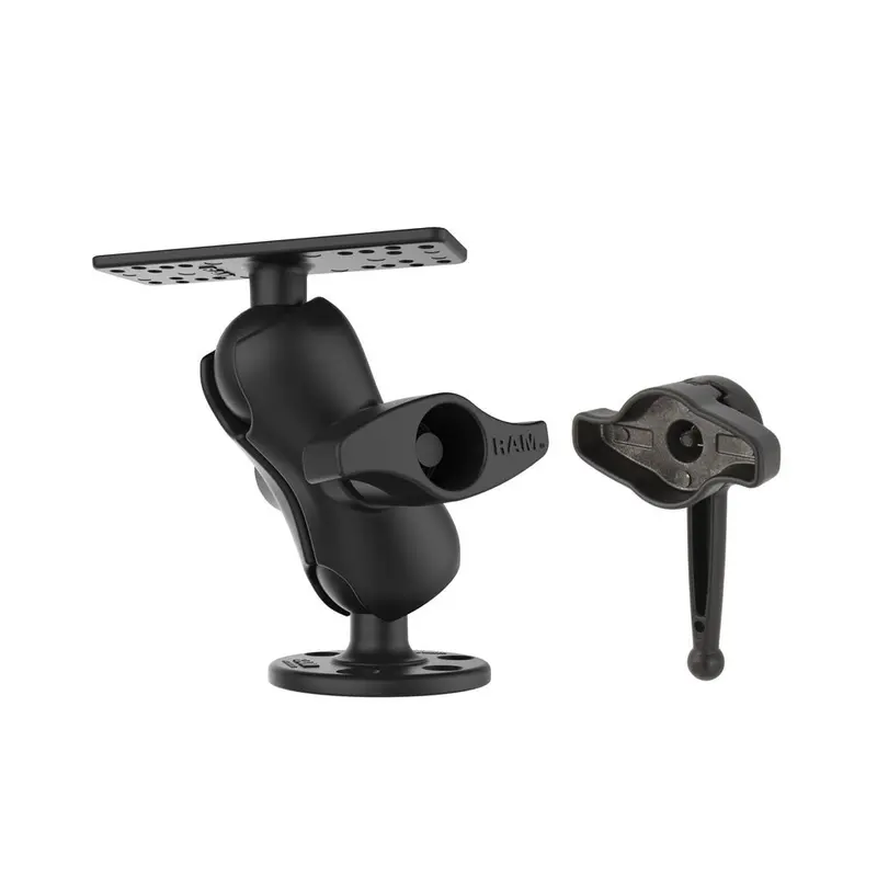 Ram Mount Universal D Size Ball Mount With Short Arm And Hi-Torq Wrench For 9"-12" Fishfinders And Chartplotters [Ram-D-115-C-Knob9h] 1