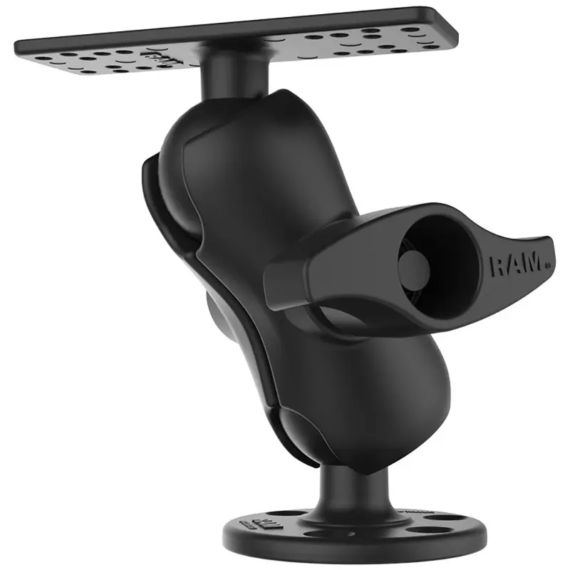 Ram Mount Universal D Size Ball Mount With Short Arm For 9"-12" Fishfinders And Chartplotters [Ram-D-115-C] 1