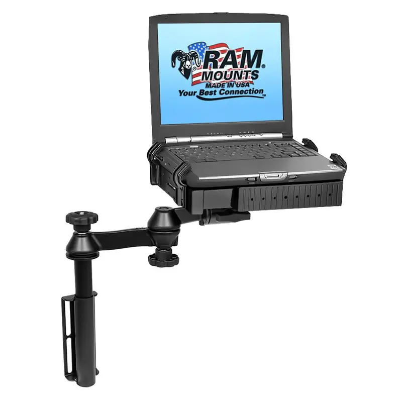 Ram Mount Universal Flat Surface Vertical Drill-Down Vehicle Laptop Mount Stand [Ram-Vb-181-Sw1] 1