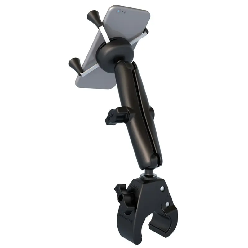 Ram Mount Universal Tough-Claw Base W/Long Double Socket Arm & Universal X-Grip Cell/Iphone Cradle [Ram-B-400-C-Un7u] 1