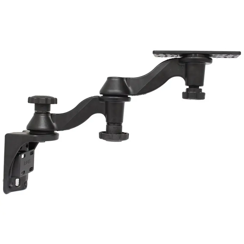 Ram Mount Vertical Double 6" Swing Arms W/6.25" X 2" Rectangle Base & Vertical Mounting Base [Ram-109V-1U] 1