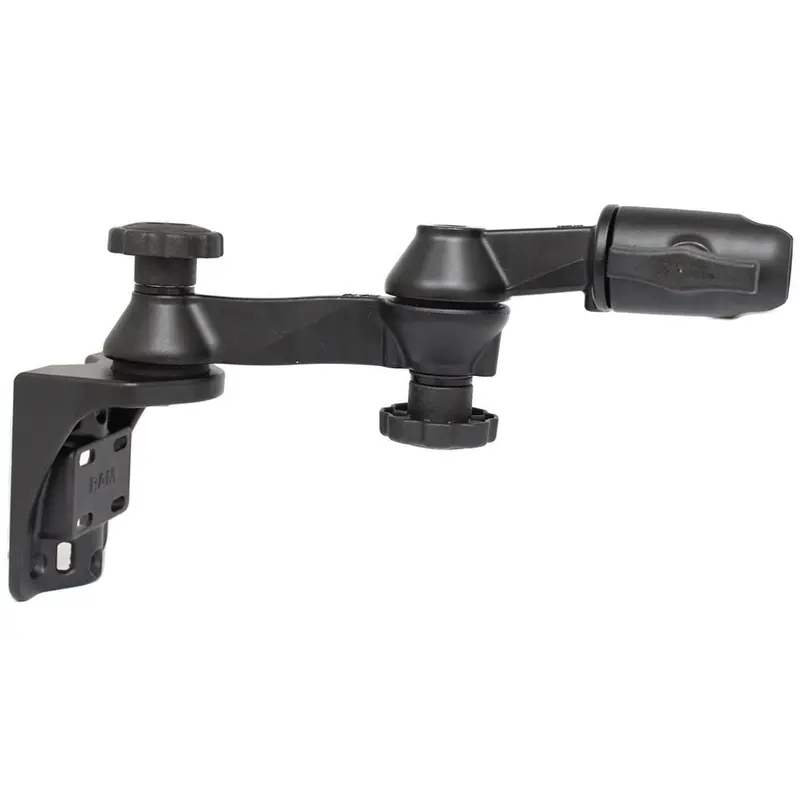 Ram Mount Vertical Mounting Base W/Double 6" Swing Arm  Swivel Single Socket F/1.5" Balls [Ram-109Vs-5Nbu] 1