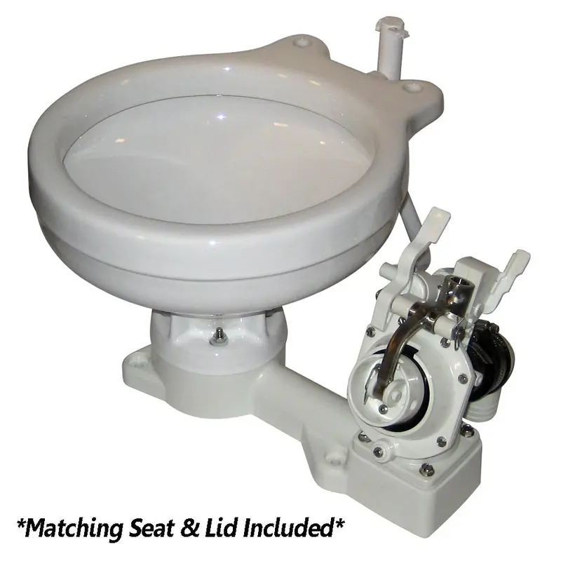 Raritan Fresh Head - Fresh Water Flush - Manual - Marine Size - Right Hand Operation [25M00] 1
