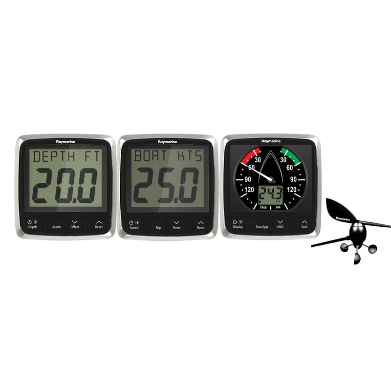 Raymarine I50/I60 Wind, Speed, Depth System Pack W/Transducers [T70584] 1