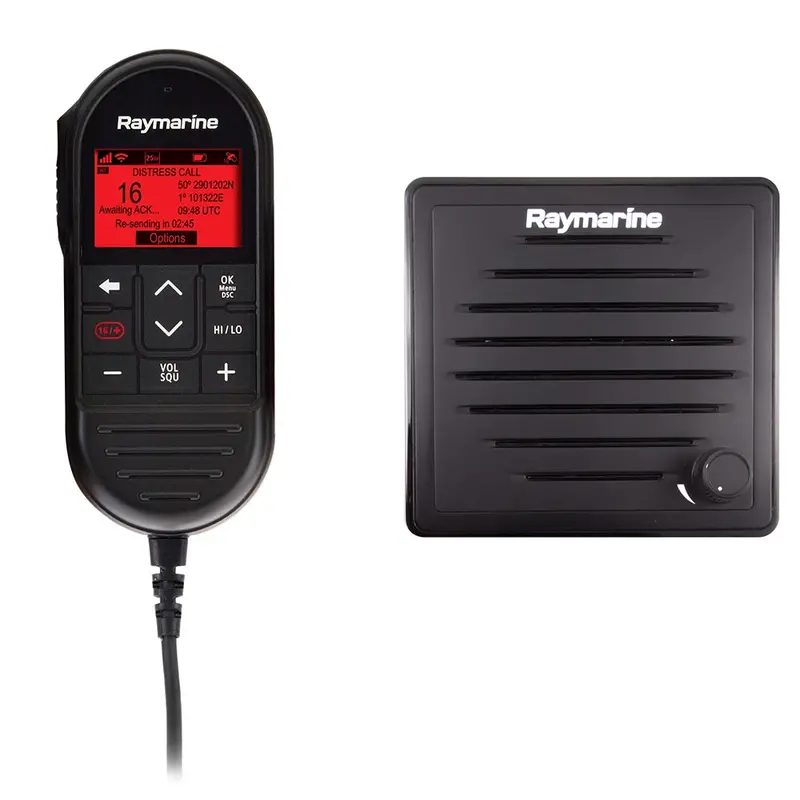 Raymarine Ray90 Wired Second Station Kit W/Passive Speaker, Raymic Wired Handset  Raymic Extension Cable - 10M [T70432] 1