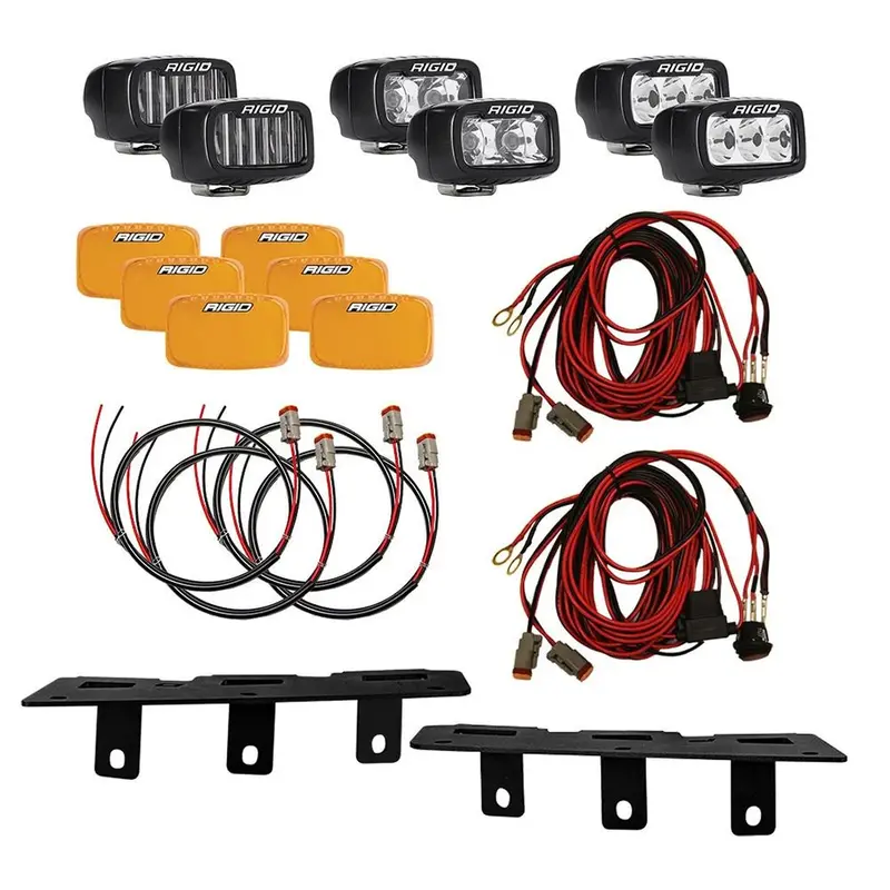 Rigid Industries 2021+ Bronco Mod Bumper Triple Sr-M Fog Light Kit [46731] 1