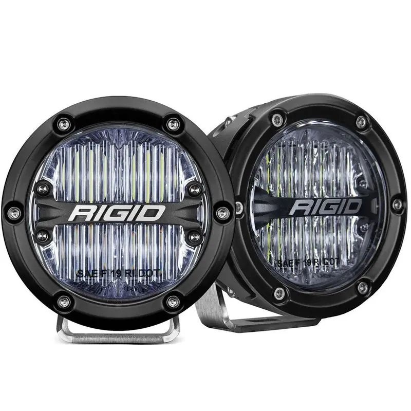 Rigid Industries 360-Series 4" Led Sae Fog Beam - White - Set Of 2 [36120] 1