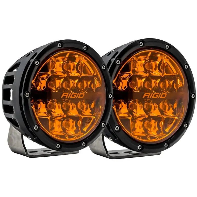 Rigid Industries 360 Series 6" Spot W/Amber Pro Lens - Pair [36210] 1