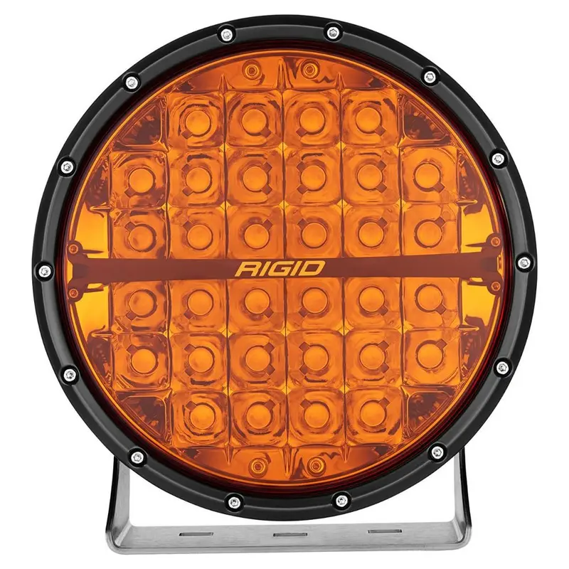Rigid Industries 360-Series Amber Pro 9" Offroad Spot Beam W/Amber Backlight Pod - Single [36522] 1