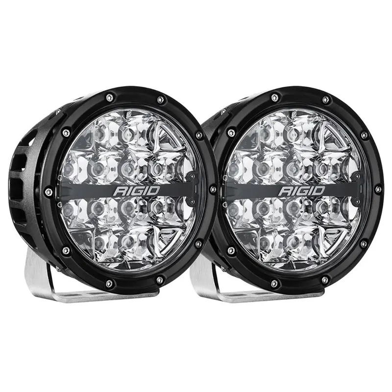 Rigid Industries 360-Series Rgbw 6" Offroad Lamp Spot Beam W/Rgbw Backlight Pods - Set Of 2 [36412] 1