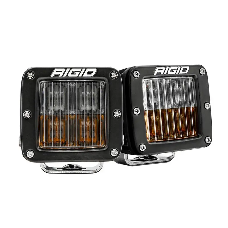 Rigid Industries D-Series Led Sae Fog Beam - Yellow/White - Set Of 2 [50482] 1