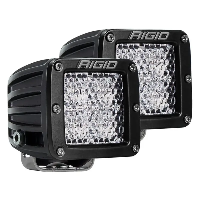 Rigid Industries D-Series Pro Flood Diffused Surface Mount Black Light - Pair [202513] 1