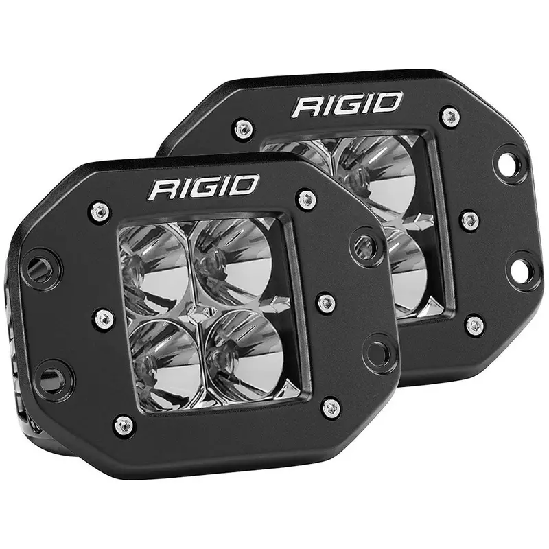 Rigid Industries D-Series Pro Flood Flush Mount Black Light - Pair [212113] 1