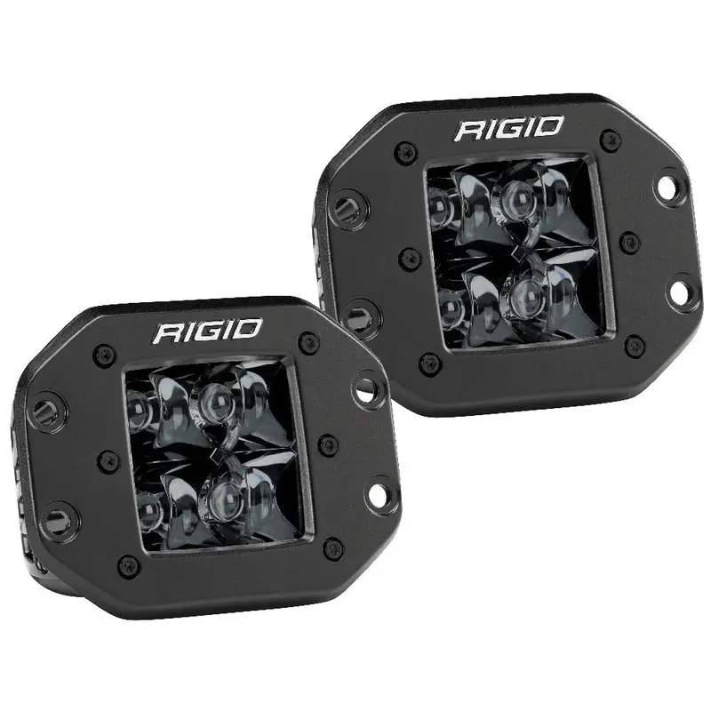 Rigid Industries D-Series Pro Flush Mount - Spot Led - Midnight Edition - Pair - Black [212213Blk] 1