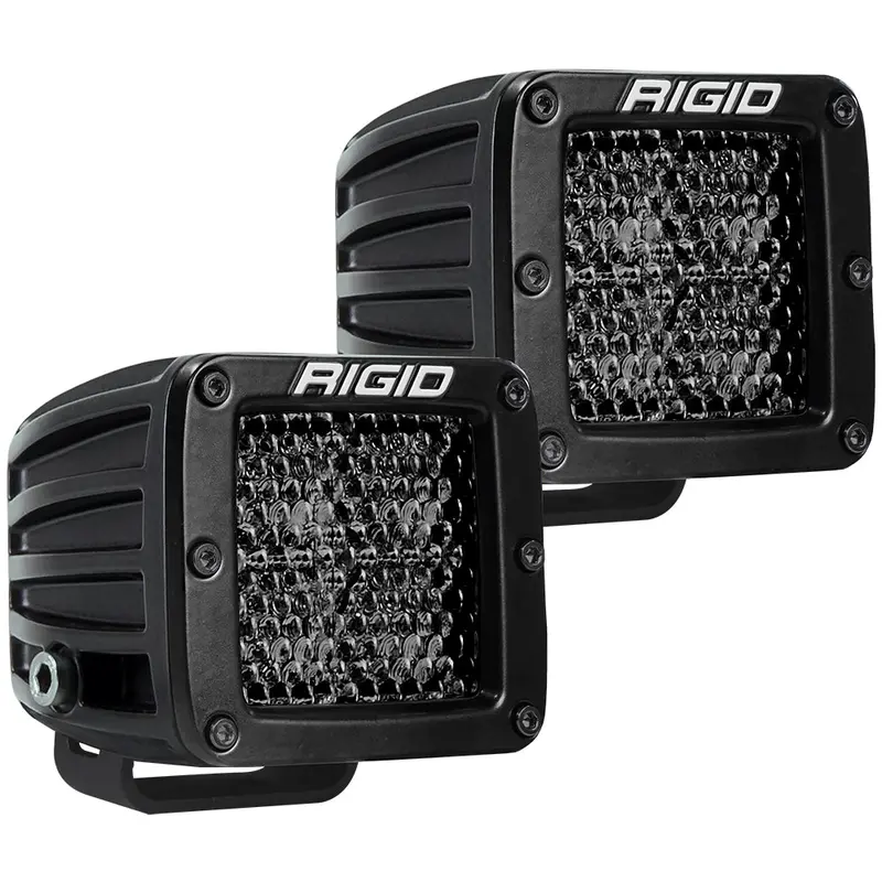 Rigid Industries D-Series Pro Spot Diffused Midnight Surface Mount - Pair [202513Blk] 1