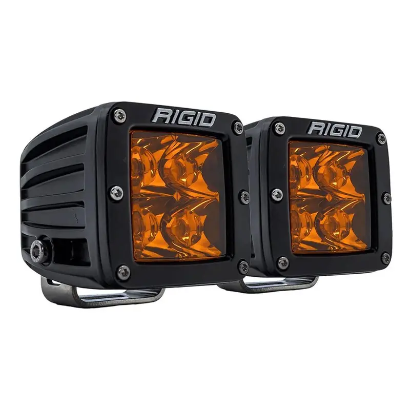 Rigid Industries D-Series Spot W/Amber Pro Lens - Pair [20252] 1