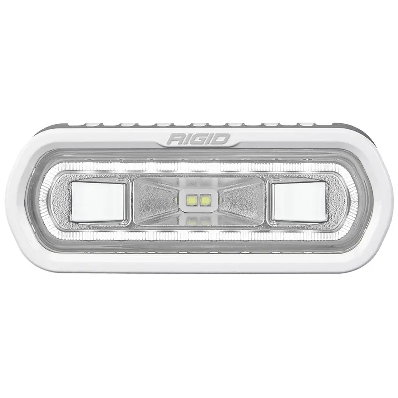 Rigid Industries Sr-L Series Marine Spreader Light - White Surface Mount - White Light W/White Halo [51100] 1