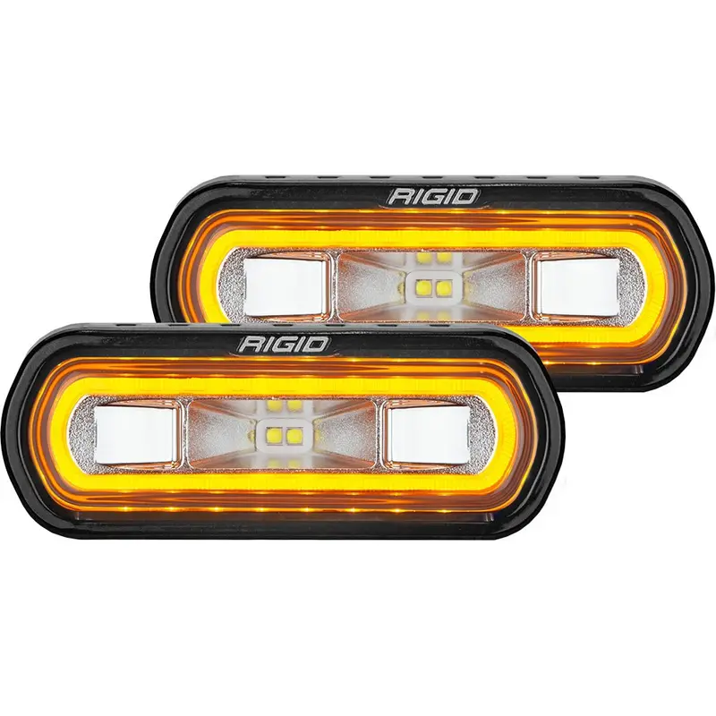 Rigid Industries Sr-L Series Surface Mount Spreader Light - Black Housing - Amber Halo [53123] 1