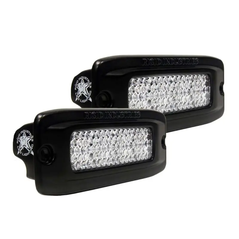 Rigid Industries Sr-Q Pro Back Light Kit - Flush Mount Diffused - Pair - Black [980033] 1