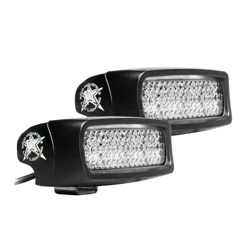 Rigid Industries Sr-Q Pro Back Up Light Kit - Surface Mount Diffused - Pair - Black [980023] 1