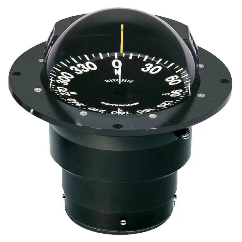Ritchie Fb-500 Globemaster Compass - Flush Mount - Black - 12V - 5 Degree Card [Fb-500] 1