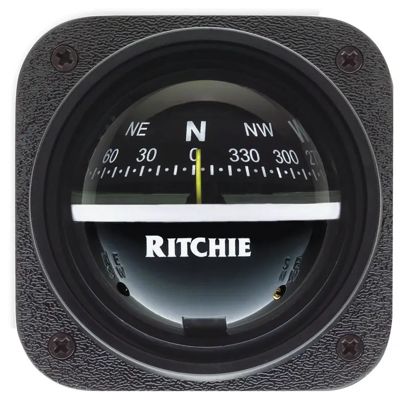 Ritchie V-537 Explorer Compass - Bulkhead Mount - Black Dial [V-537] 1