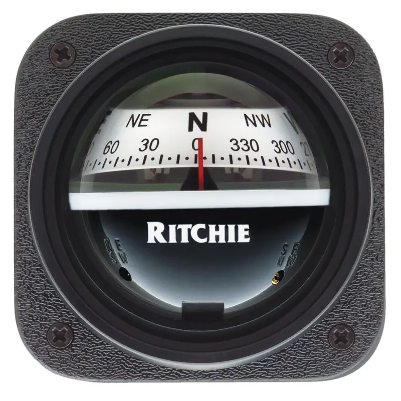 Ritchie V-537W Explorer Compass - Bulkhead Mount - White Dial [V-537W] 1