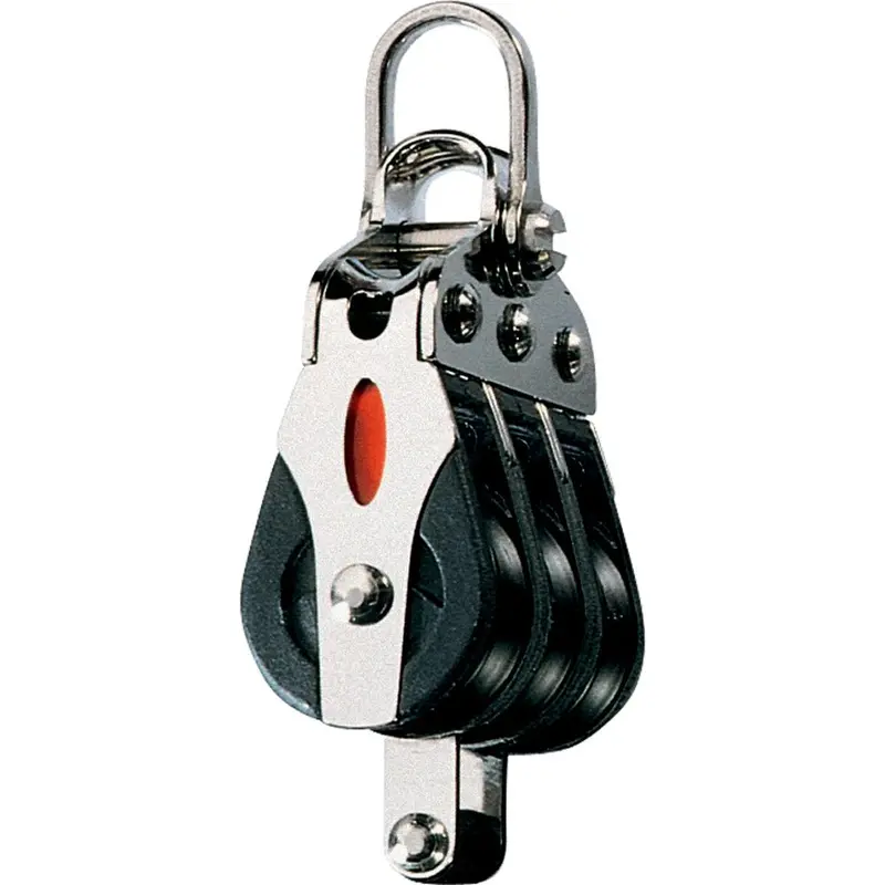 Ronstan Series 20 Ball Bearing Block - Triple - Becket - 2-Axis Shackle Head [Rf20312] 1
