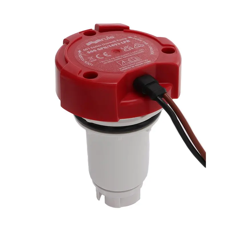 Rule 500 Gph Livewell Pump Replacement Motor Cartridge [65Dr] 1