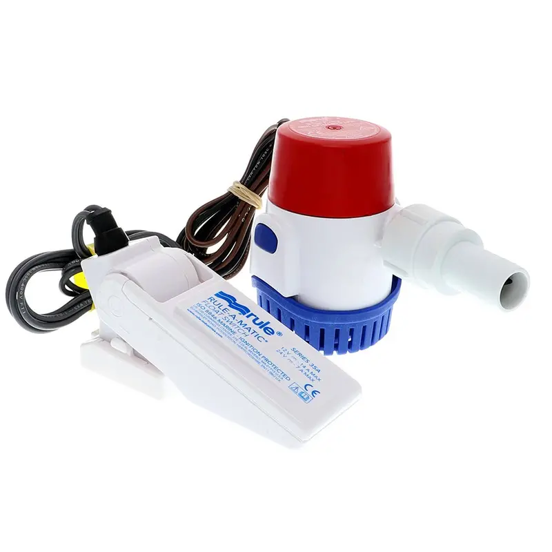 Rule 500 Gph Standard Bilge Pump Kit W/Float Switch - 12V [25Da-35A] 1