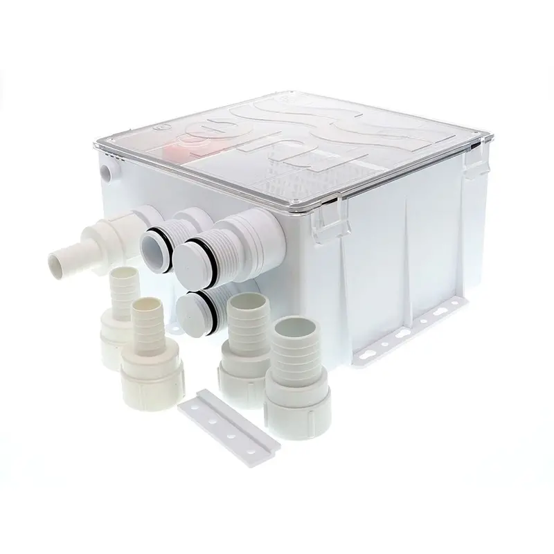 Rule Shower Drain Box W/800 Gph Pump - 24V [98B-24] 1